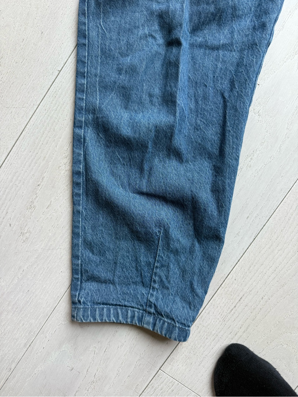Women's Micaela Greg Straight-Leg Slight Barrel In Mid Blue Denim — image 2 of 7